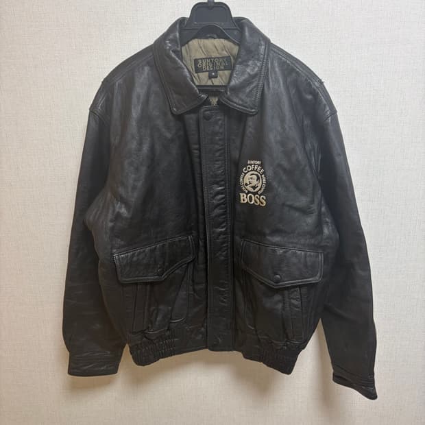 산토리보스커피 가죽자켓 