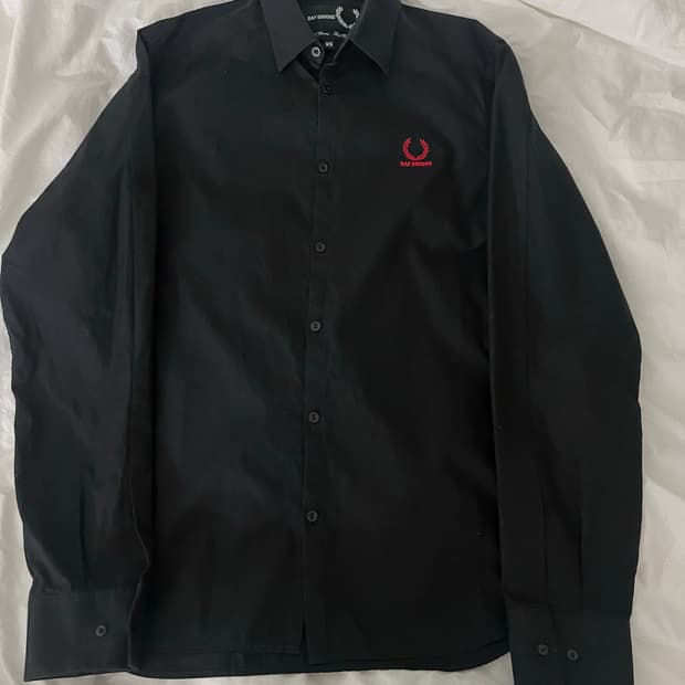 Raf simons x fred perry shirt