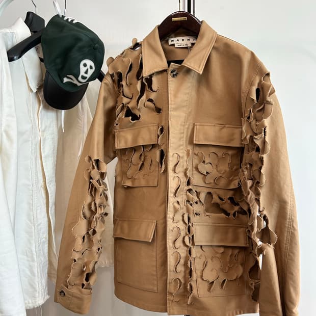 마르니 카모 레이저컷 자켓