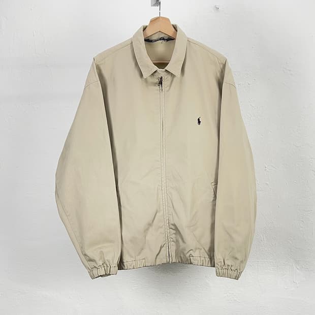 폴로 랄프로렌 아이보리 코튼 쉘 포니 스윙톱 자켓