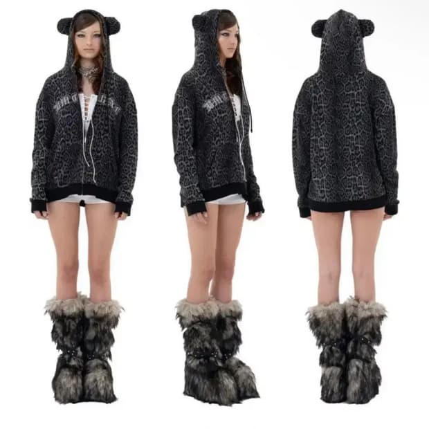 베이비메탈클럽 베메클 갈 베어 후드집업