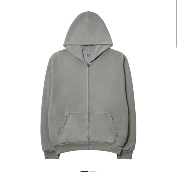 [L] 이지 YZY 집업 후드 그레이 (베이지, 토프)