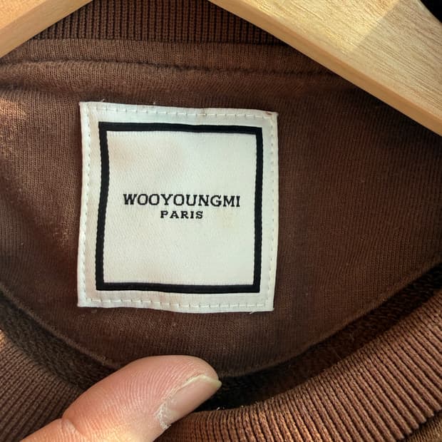 우영미 브라운 맨투맨 38사이즈