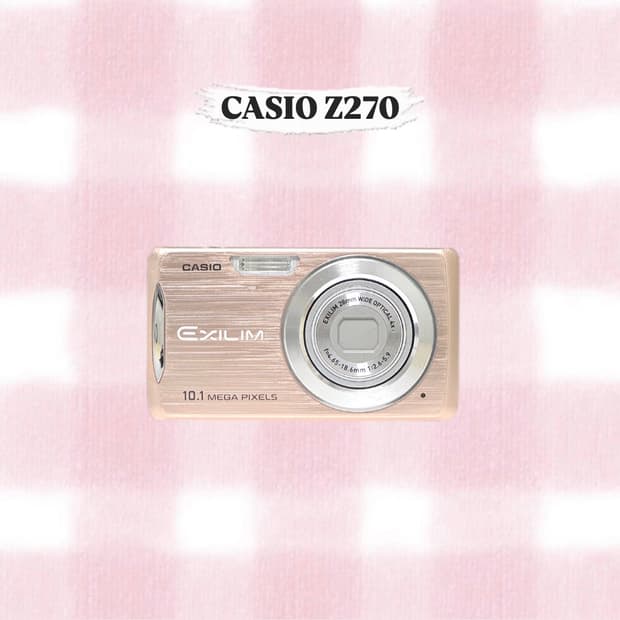 카시오 엑슬림 Z270 로즈골드 빈티지디카