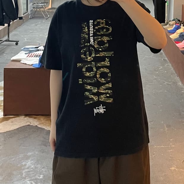 스투시 카모 빅로고 프린팅 반팔 H2557