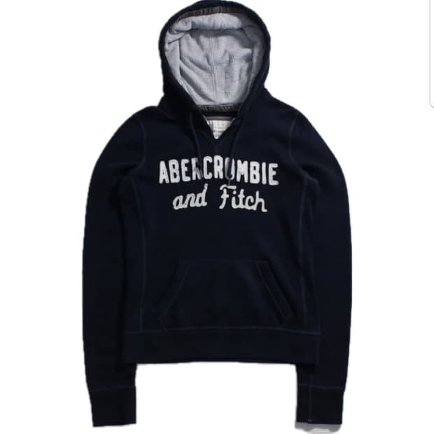 아베크롬비 네이비 후드티 S