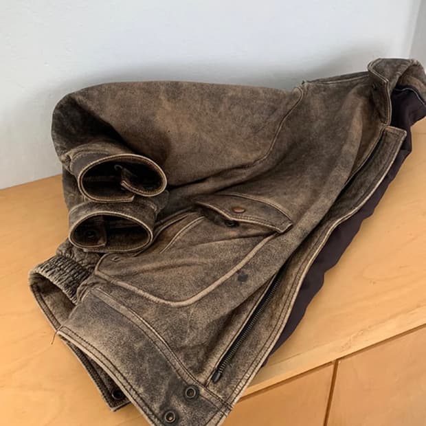 80‘s tokyo leather bomber jaket