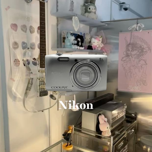 니콘 쿨픽스 s3600 실버 빈티지디카 디지털카메라