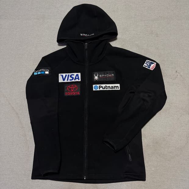 스파이더 US 스키팀 플리스 후디 자켓