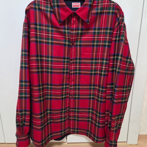 겐조 타탄 체크 셔츠 (넥타이 포함)