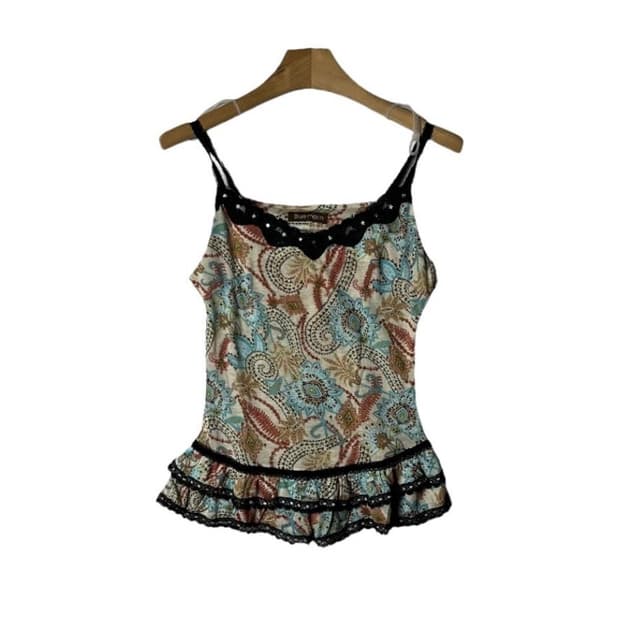 y2k 빈티지 레이스 나시