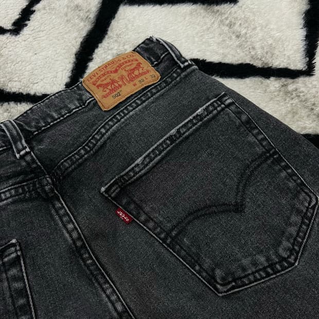 [32]리바이스502 테이퍼드핏 데님팬츠/흑청