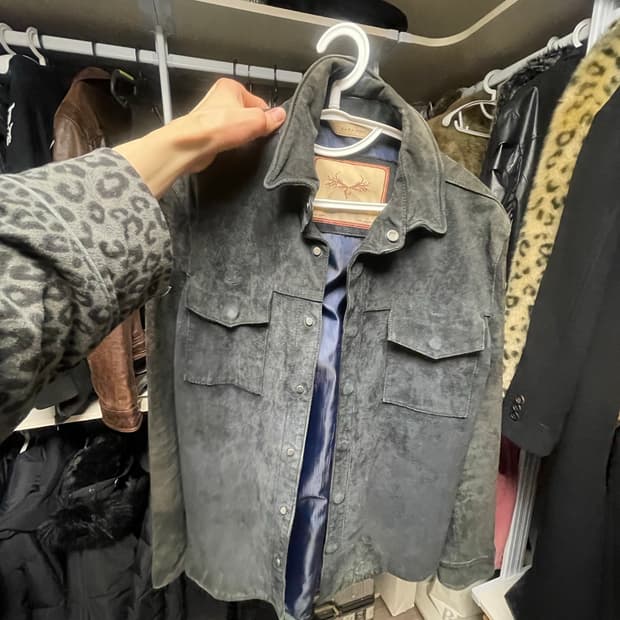 자라 빈티지 워싱자켓