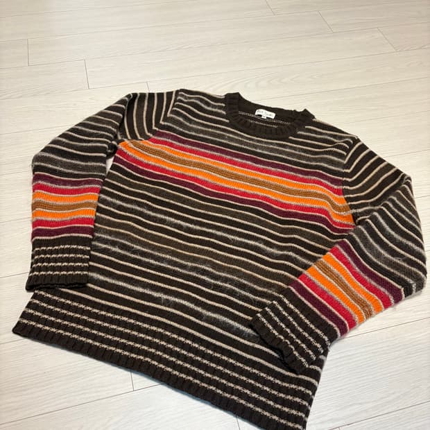 빈티지 폴스미스 브라운 스트라이프 니트 95