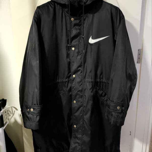 오버핏100 나이키 올드스쿨 벤치파카