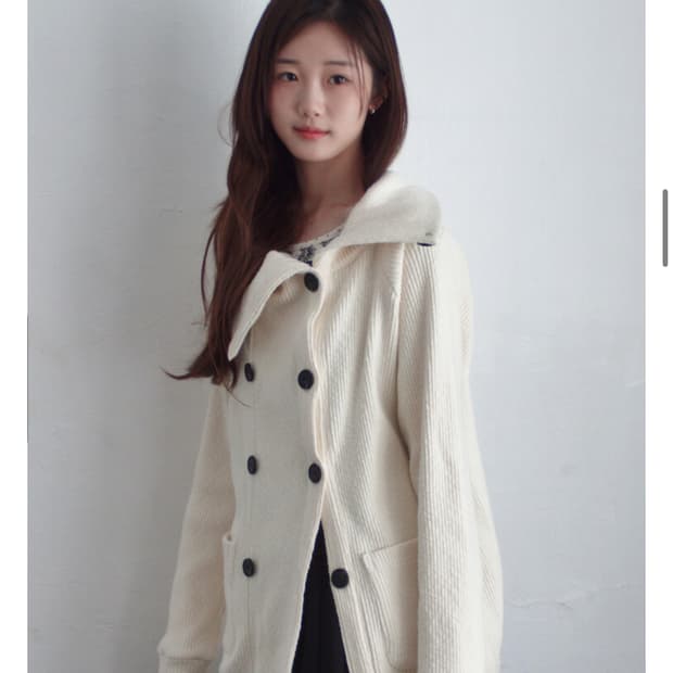 인앤양인하모니 Double button cardigan, cream
