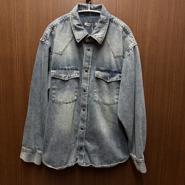 인사일런스 데님 셔츠 자켓 L