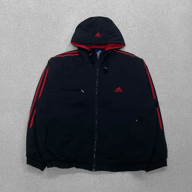 아디다스 올드스쿨 3s 사이드라인 후드 점퍼