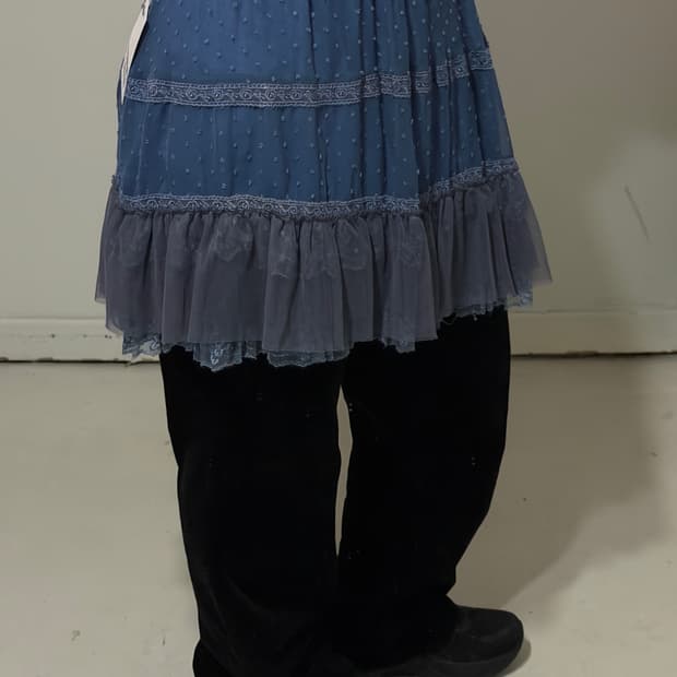 엑시즈팜 페어리 레이스캉캉 미니스커트