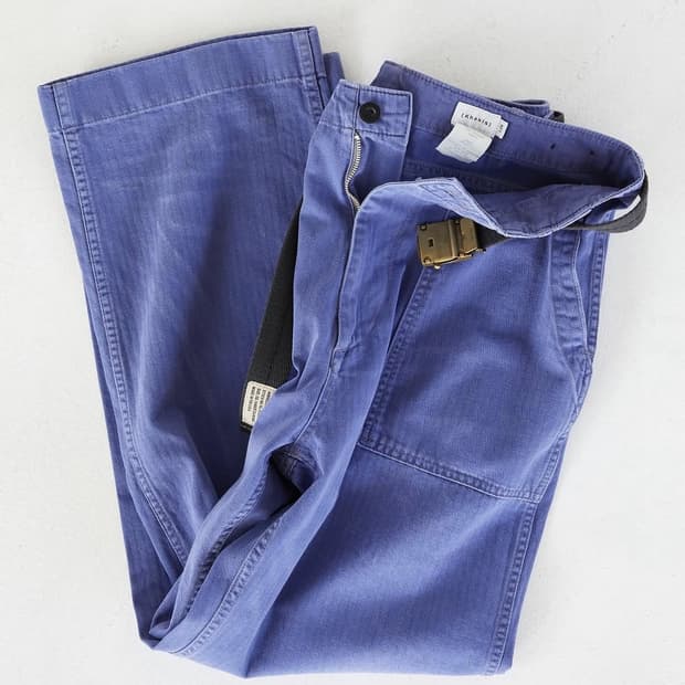 카키스 HBT 베이커팬츠 faded navy L