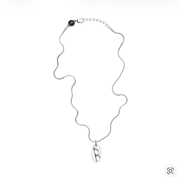 디젤 스테인리스 스틸 팬던트 네클리스 실버