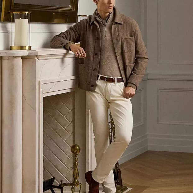 랄프로렌 퍼플라벨 번햄 핸드테일러드 자켓