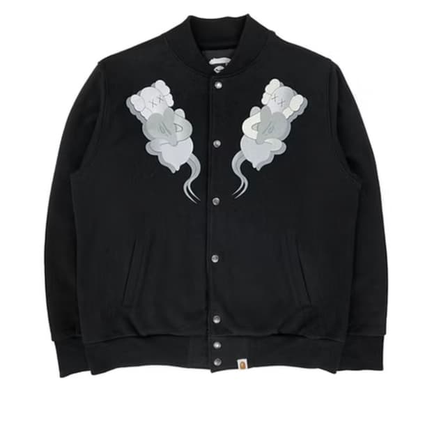 Bape kaws 베이프 카우스 바시티 자켓