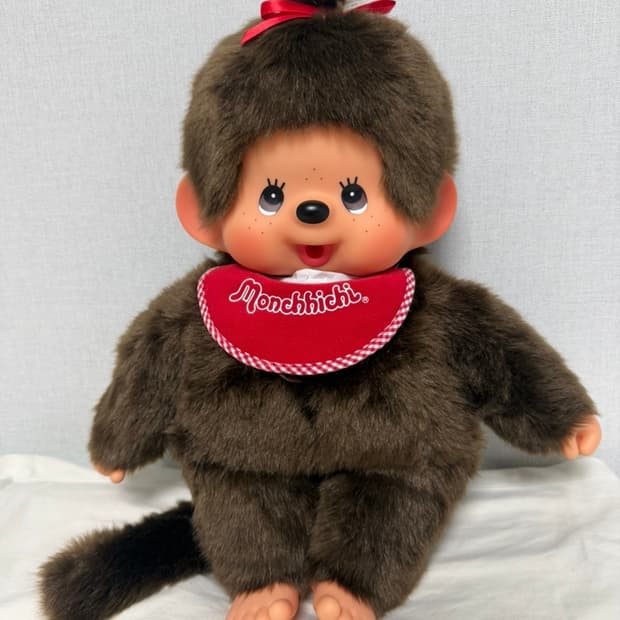 정품 몬치치 스탠다드 인형 대형 L size 45cm(몬치치쨩) 택