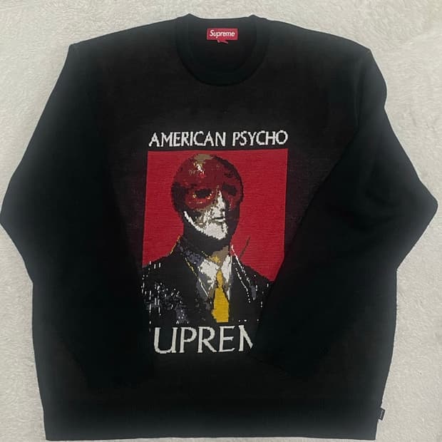 슈프림 23fw 아메리칸 사이코 니트 XL (105)