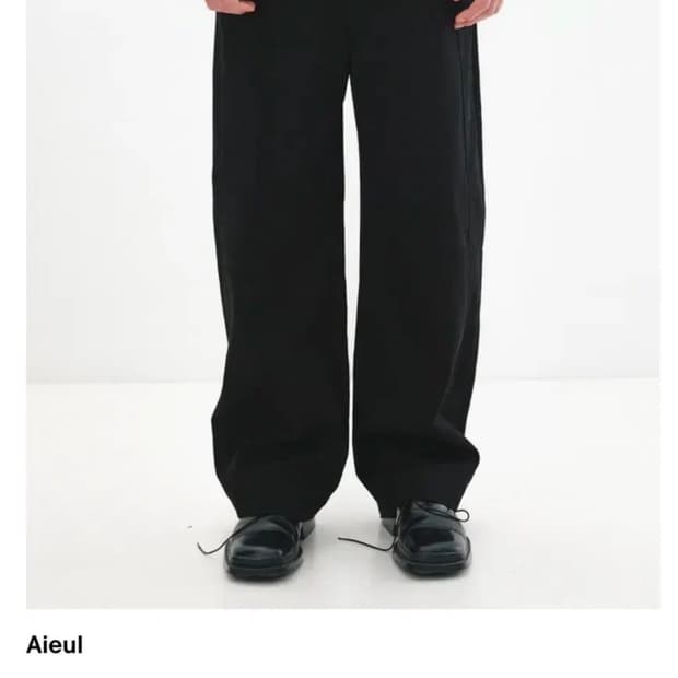 (50)aieul 아이엘 커브드 트라우저