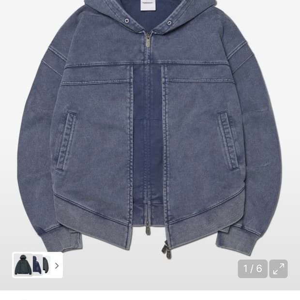 (새상품)(L)노메뉴얼 VINTAGE LAYER HOODED ZIP-UP