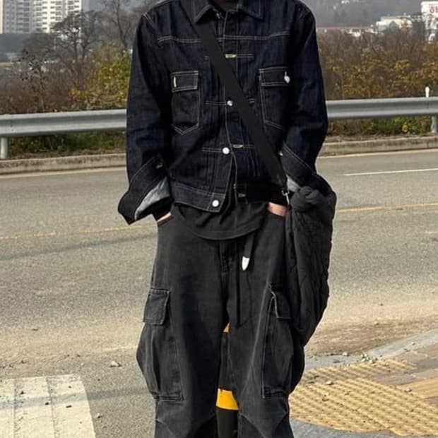 휴먼메이드 릴 우지 데님 청자켓L