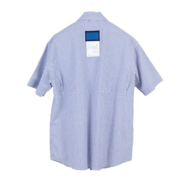 도큐먼트  STRIPED HALF SHIRT Blue