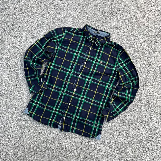 165 헤지스 키즈 체크 셔츠 0326M