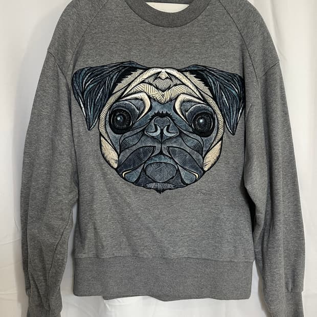 Juun.J 준지 퍼그 자수맨투맨