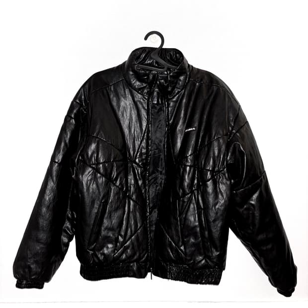 [ajobyajo] Star Leather Padded Jacket_L