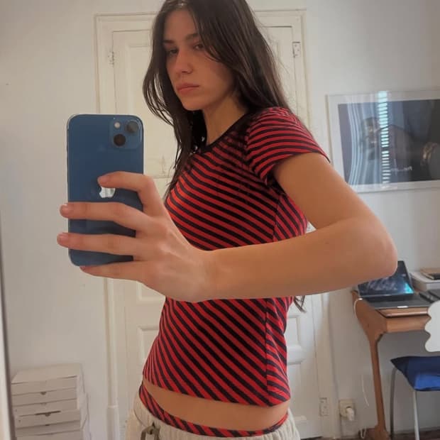 [XS,S]팔로마울 Boro 스트라이프 티셔츠