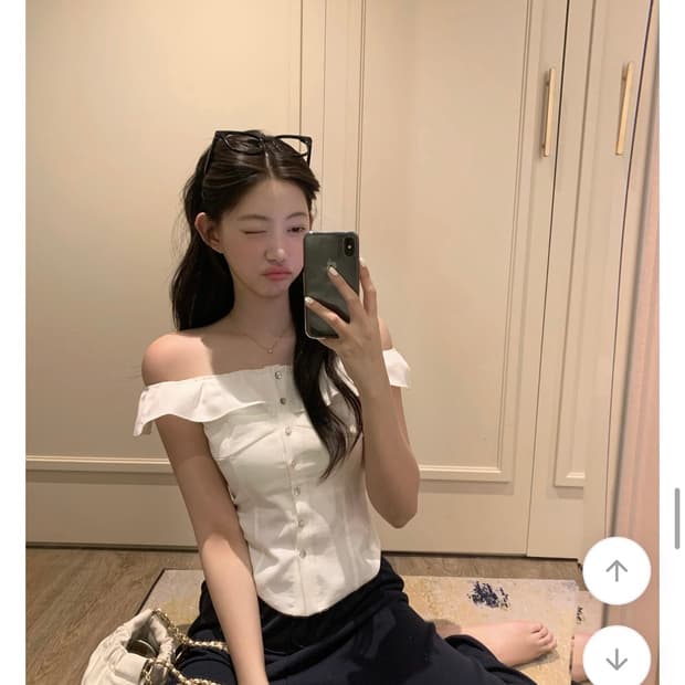 셀리 프릴 블라우스 s
