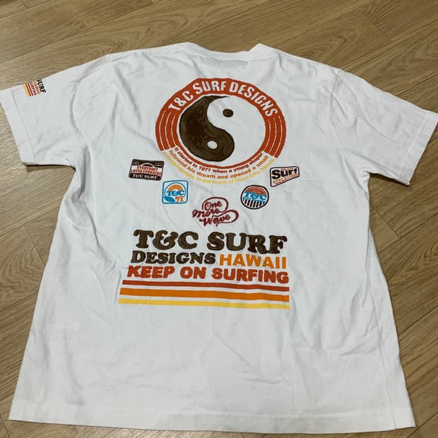 M)T&C surf designs 태극 반팔티