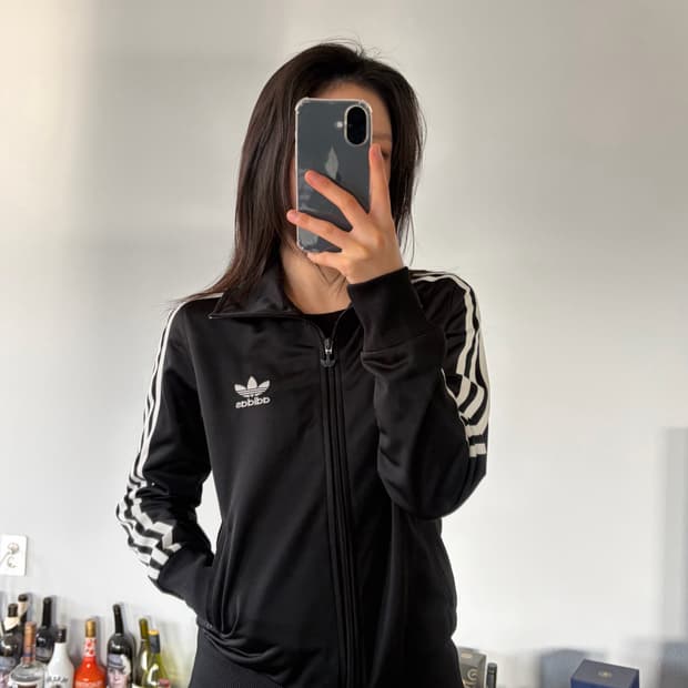 [M]아디다스 파이어버드 블랙 트랙탑 져지