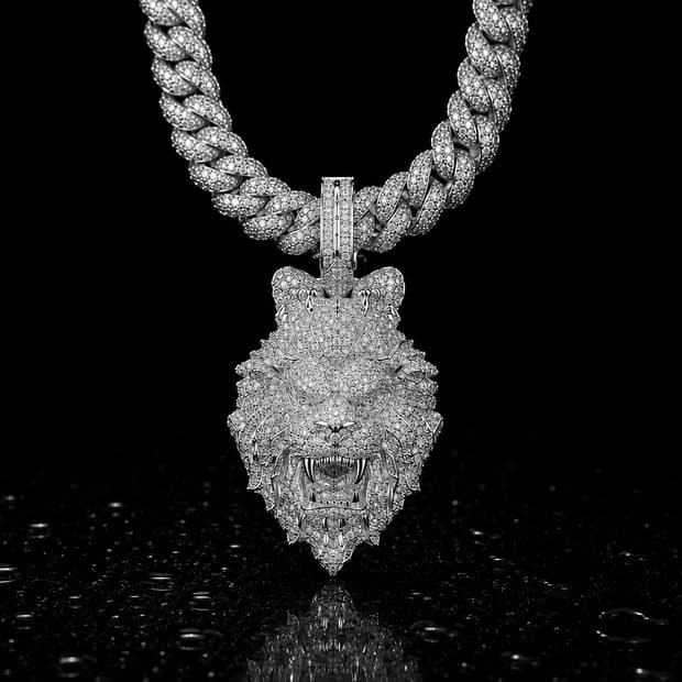Lion Head Ice Chain