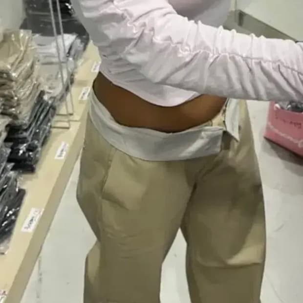 플리즈노팔로우 워크팬츠 1사이즈