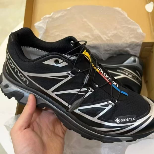 살로몬 XT-6 고어텍스 블랙 실버 265mm