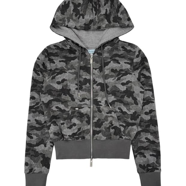 페일제이드 카모 와플 후드집업 차콜 2사이즈