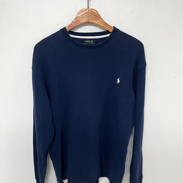 [m] 코르티스 폴로 랄프로렌 와플 네이비 니트