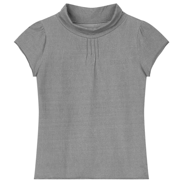 버터니 HALF NECK PINTUCK SLEEVE 하프넥 핀턱 티셔츠