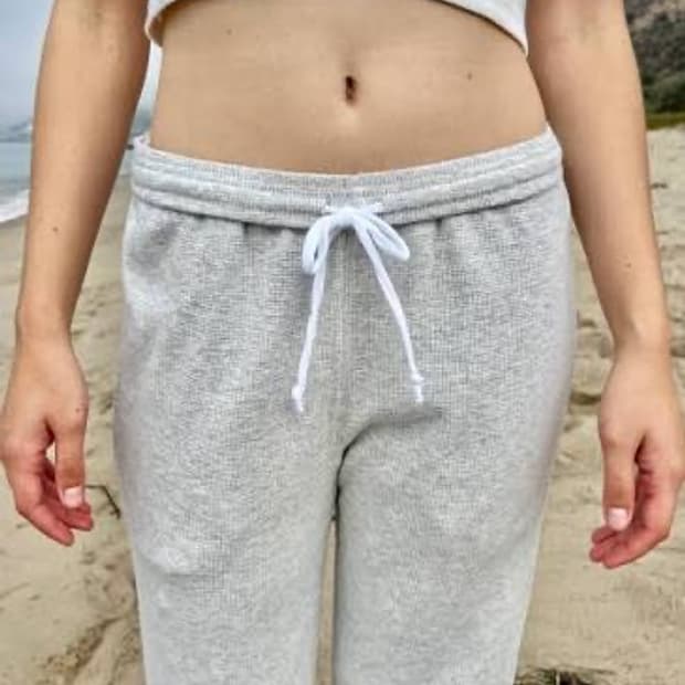 Anastasia Grey Waffle Sweatpants