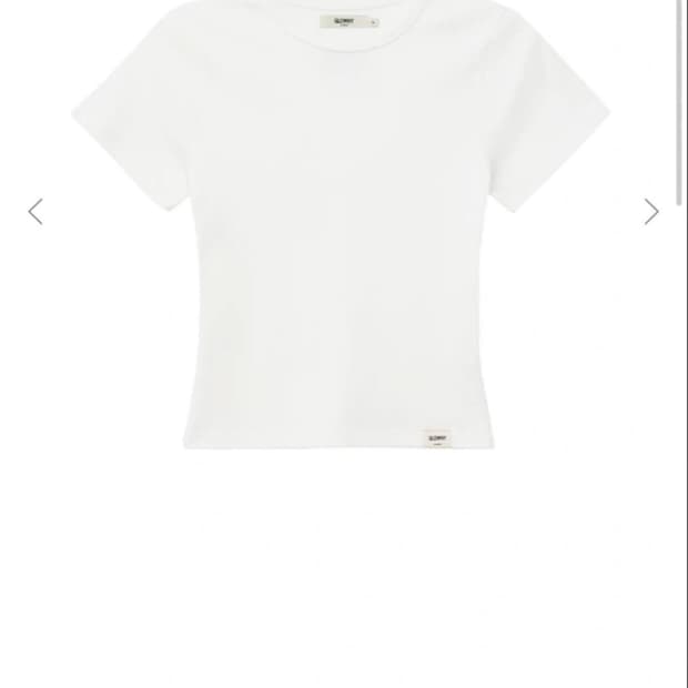 글로니 G baby tee (white) 반팔티