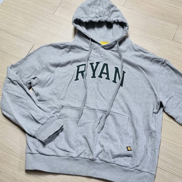 카카오 프렌즈 라이언 회색 후드