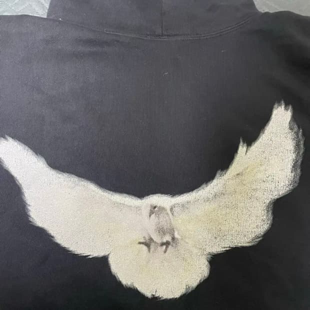 이지갭 발렌시아가 도브 후드티 워시드블랙 L 새상품 LAA초판